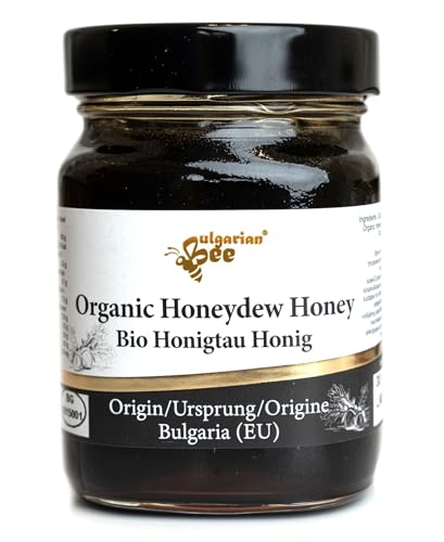 450 g Bio Schwarz Honigtau Honig aus Eichenblättern von Bulgarian Bee
