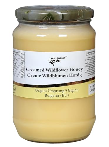 900 g Creme Wildblumen und Kräuter Bienen Honig von Bulgarian Bee