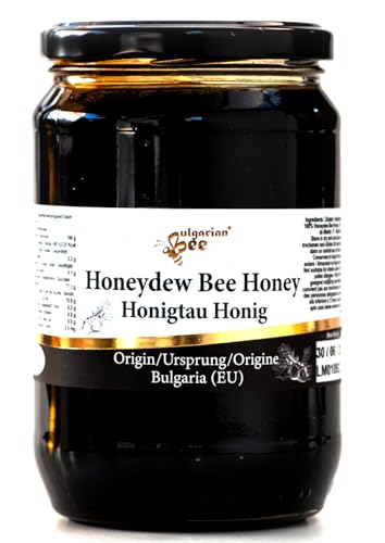 900 g Roh Schwarz Honigtau Honig aus Eichenblättern von Bulgarian Bee