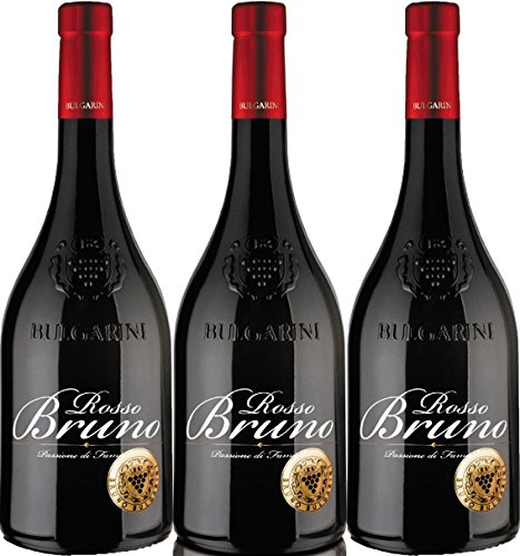 Rosso Bruno - Bulgarini - rot - trocken - 14%vol. - 3er Paket von Bulgarini