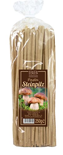 Bull & Bear Pasta Bandnudeln Steinpilz 250 g, Nudeln handgefertigt, Geschenk von Bull & Bear