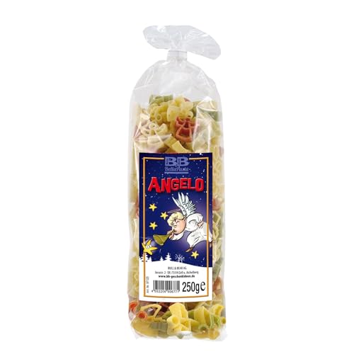 Bull & Bear bunte Engel Nudeln, 250g, Motivnudeln aus Hartweizengrieß, handgefertigt in deutscher Manufaktur, Pasta Geschenk von Bull & Bear