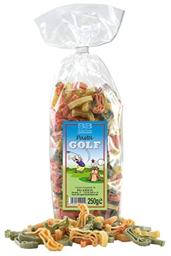 Bull & Bear bunte Golfer Nudeln 250g, Motivnudeln aus Hartweizengrieß, handgefertigt in deutscher Manufaktur, Pasta Geschenk von Bull & Bear