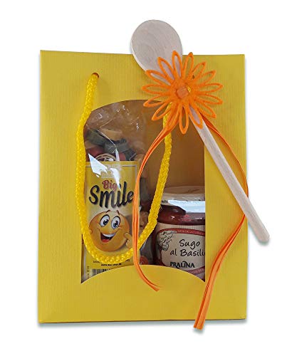 Bull & Bear Pasta bunte Smiley-Nudeln “Big Smile” 250g, Motivnudeln handgefertigt, im Set mit Sugo al Basilico, Geschenk Bull & Bear Pasta bunte Smiley-Nudeln “Big Smile” 250g, Motivnudeln handgefertigt, im Set mit Sugo al Basilico, Geschenk von Bull & Bear
