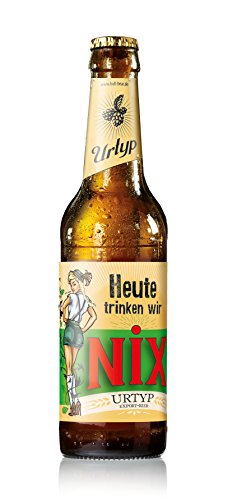 Bull & Bear Bierträger, 6x 0,33l Bier Export Urtyp "Heute trinken wir NiX", 5,1% vol., lustiges Biergeschenk für Männer, Vatertag, Geburtstag Bull & Bear Bierträger, 6x 0,33l Bier Export Urtyp "Heute trinken wir NiX", 5,1% vol., lustiges Biergeschenk für Männer, Vatertag, Geburtstag von Bull & Bear