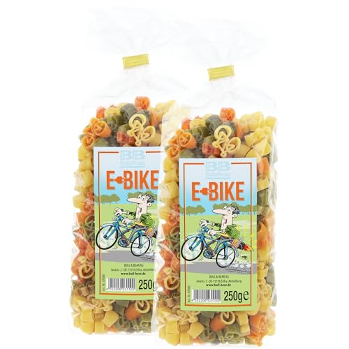 Bull & Bear bunte E-Bike Nudeln, 2x 250g, Motivnudeln aus Hartweizengrieß, handgefertigt in deutscher Manufaktur, Pasta Geschenk Bull & Bear bunte E-Bike Nudeln, 2x 250g, Motivnudeln aus Hartweizengrieß, handgefertigt in deutscher Manufaktur, Pasta Geschenk von Bull & Bear