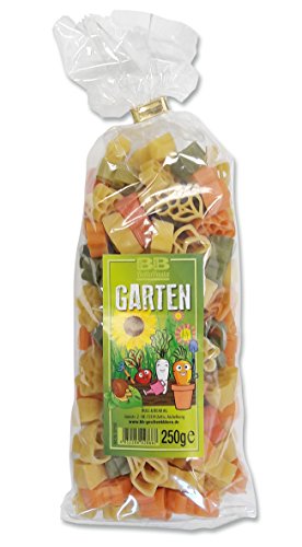 Bull & Bear bunte Blumen Nudeln 250g, Motivnudeln aus Hartweizengrieß, handgefertigt in deutscher Manufaktur, Pasta Geschenk von Bull & Bear