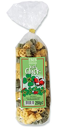 Bull & Bear bunte Kleeblatt Nudeln, 250g, Motivnudeln aus Hartweizengrieß, handgefertigt in deutscher Manufaktur, Pasta Geschenk Bull & Bear bunte Kleeblatt Nudeln, 250g, Motivnudeln aus Hartweizengrieß, handgefertigt in deutscher Manufaktur, Pasta Geschenk von Bull & Bear