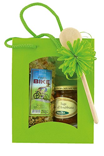 Geschenkset Fahrradnudeln Pasta Bike mit Sugo all'Arrabbiata von Bull & Bear