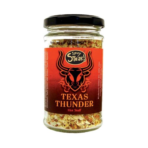 Bull & Bear Grillgewürz Hot Stuff Texas Thunder, 90 g, scharfes Steak Gewürz für Marinaden, BBQ Gewürzmischung von Bull & Bear