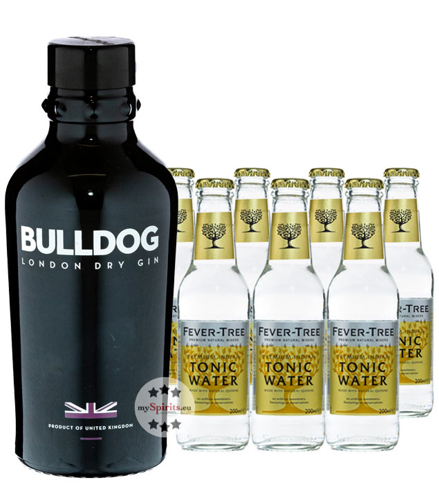 Bulldog Gin & Fever-Tree Indian Tonic Set (40 % vol., 2,1 Liter) von Bulldog Gin