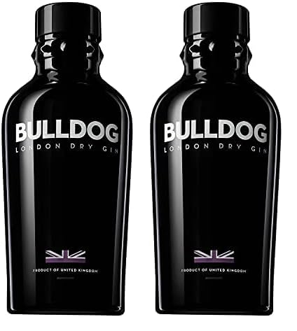 Bulldog Gin London Dry Gin aus 12 Botanicals aus 8 verschiedenen Ländern (1 x 0.7 l) (Packung mit 2) von Bulldog