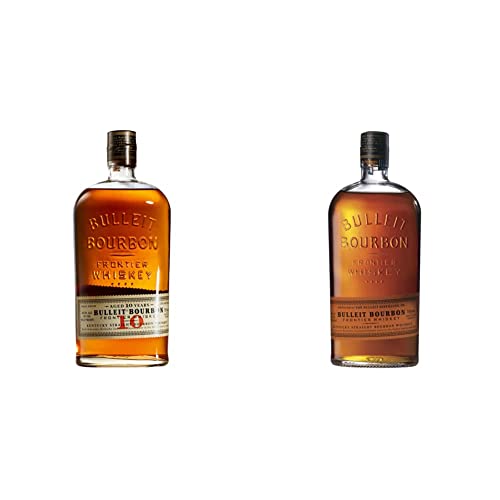 Bulleit 10 Jahre Bourbon | American Frontier Whiskey | aromatischer, amerikanischer Bestseller | handgefertigt in Kentucky | 45% vol | 700ml & Bourbon Frontier American Whiskey | 45% vol | 700ml von Bulleit