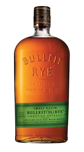 Bulleit 95 Rye Bourbon | Small Batch American Frontier Whiskey | 95%-iger, hoher Roggenanteil | Aromatischer, amerikanischer | handgefertigt in Kentucky | 45% vol | 700ml Einzelflasche | von Bulleit