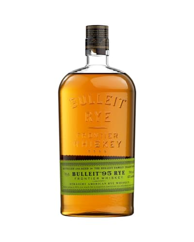 Bulleit 95 Rye Bourbon, Small Batch American Frontier Whiskey, 95%-iger, hoher Roggenanteil, Aromatischer, amerikanisch, handgefertigt in Kentucky, 45,6% vol, 700ml Einzelflasche von Bulleit