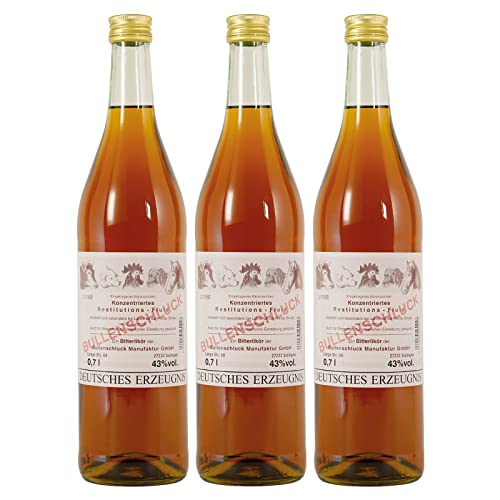 Bullenschluck Kräuterlikör - Das Original aus Sulingen 3 x 0,7 l von Bullenschluck