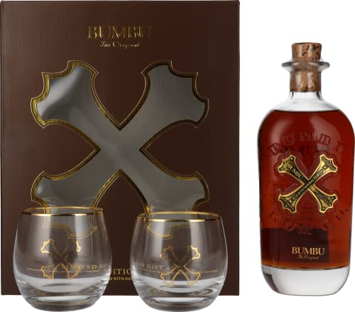 Bumbu The Original 40% Vol. 0,7l in Geschenkbox mit 2 Gläsern von Bumbu