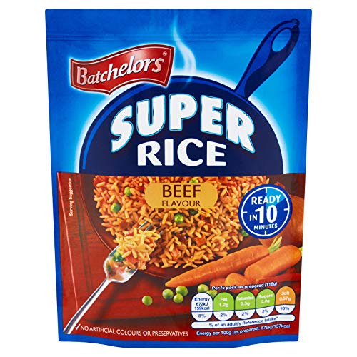 Batchelors Super Rice Golden Beef Geschmack, 3 x 90 g Batchelors Super Rice Golden Beef Geschmack, 3 x 90 g von Bundle