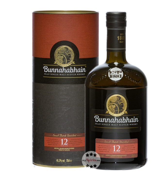Bunnahabhain 12 Jahre Whisky (46,3 % Vol., 0,7 Liter) von Bunnahabhain
