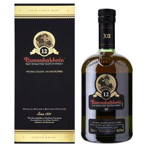 Bunnahabhain 12 Jahre alte Single Malt Scotch Whisky 70cl Flasche von Bunnahabhain