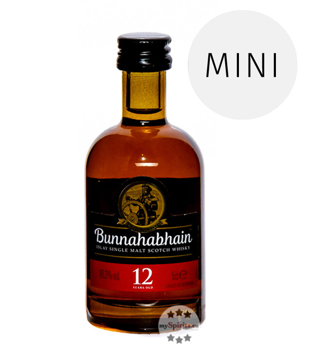 Bunnahabhain 12 Whisky Mini  (46,3 % Vol., 0,05 Liter) von Bunnahabhain