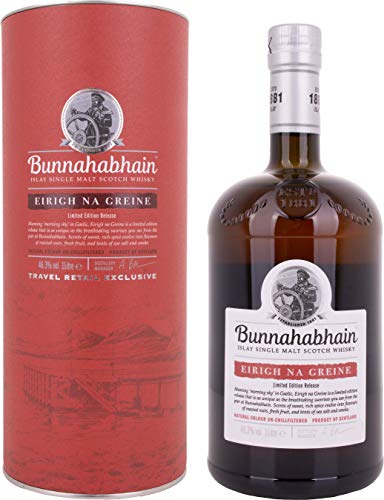 Bunnahabhain EIRIGH NA GREINE Islay Single Malt Scotch Whisky 46,3% Vol. 1l in Geschenkbox Bunnahabhain EIRIGH NA GREINE Islay Single Malt Scotch Whisky 46,3% Vol. 1l in Geschenkbox von Bunnahabhain