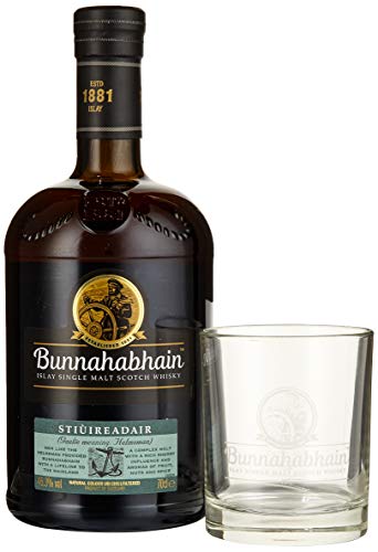 Bunnahabhain Stiùireadair - Geschenkset Mit Originalem Whisky Tumbler Von - Single Malt Whisky (1 x 0.7 l) von Bunnahabhain
