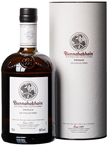 Bunnahabhain Toiteach Single Malt mit Geschenkverpackung Whisky (1 x 0.7 l) von Bunnahabhain