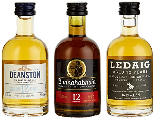 Single Malt Miniaturenset - Eine schottische Whiskyreise - Bunnahabhain, Deanston und Ledaig (3 x 0,05 l) von Ledaig