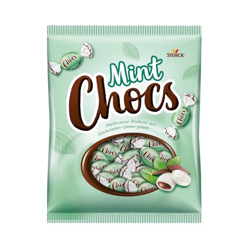 Mint Chocs – 1 x 425g – Pfefferminz-Bonbons mit Schokoladencreme-Füllung von Bunte Welt