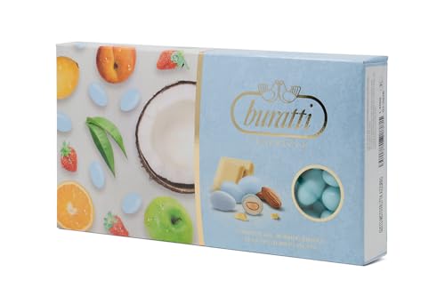 Buratti Confetti Tenerezze Blau Früchte Schokoladenüberzogen Mandeln, 1 Stück, TEGA100 Buratti Confetti Tenerezze Blau Früchte Schokoladenüberzogen Mandeln, 1 Stück, TEGA100 von Buratti Confetti
