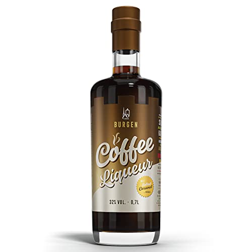 Burgen Kaffeelikör Coffee Liqueur mit Salted Caramel verfeinert (1x 0,7l) von Burgen Drinks