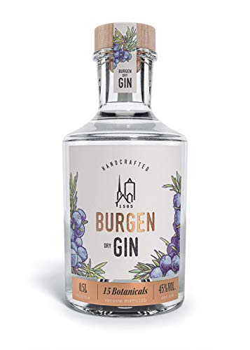 Burgen Drinks Dry Gin Bio klassisch fruchtig mit Wacholder, Orange, Grapefruit & Lavendel (1 x 0.5 l) von Burgen Drinks