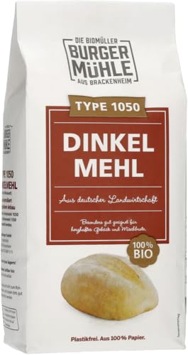 Dinkelmehl Type 1050 6 x 1 kg von Burgermühle