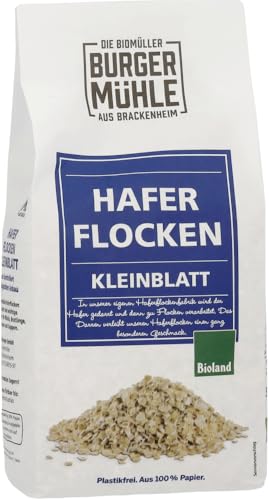 Burgermühle Haferflocken, fein, Bioland (6 x 500 gr) von Burgermühle