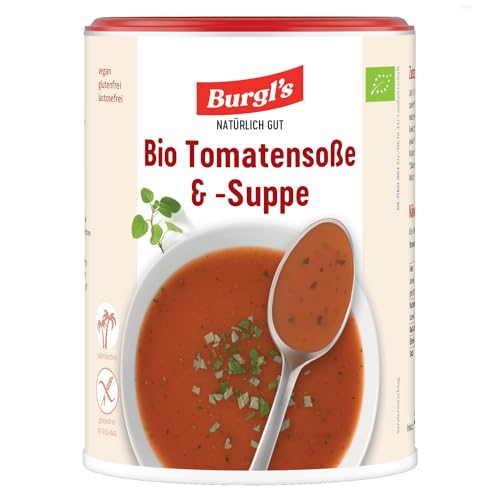 Burgl's Bio-Tomatensoße & Suppe aus sonnengereiften Bio-Tomaten, 400 gr. von Burgl's