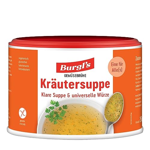 Burgl's Kräutersuppe, klare Gemüsesuppe und Universalgewürz, purer Geschmack, 250 gr. von Burgl's