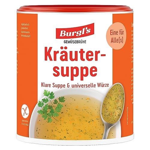 Burgl's Kräutersuppe, klare Gemüsesuppe und Universalgewürz, purer Geschmack, 450 gr. von Burgl's