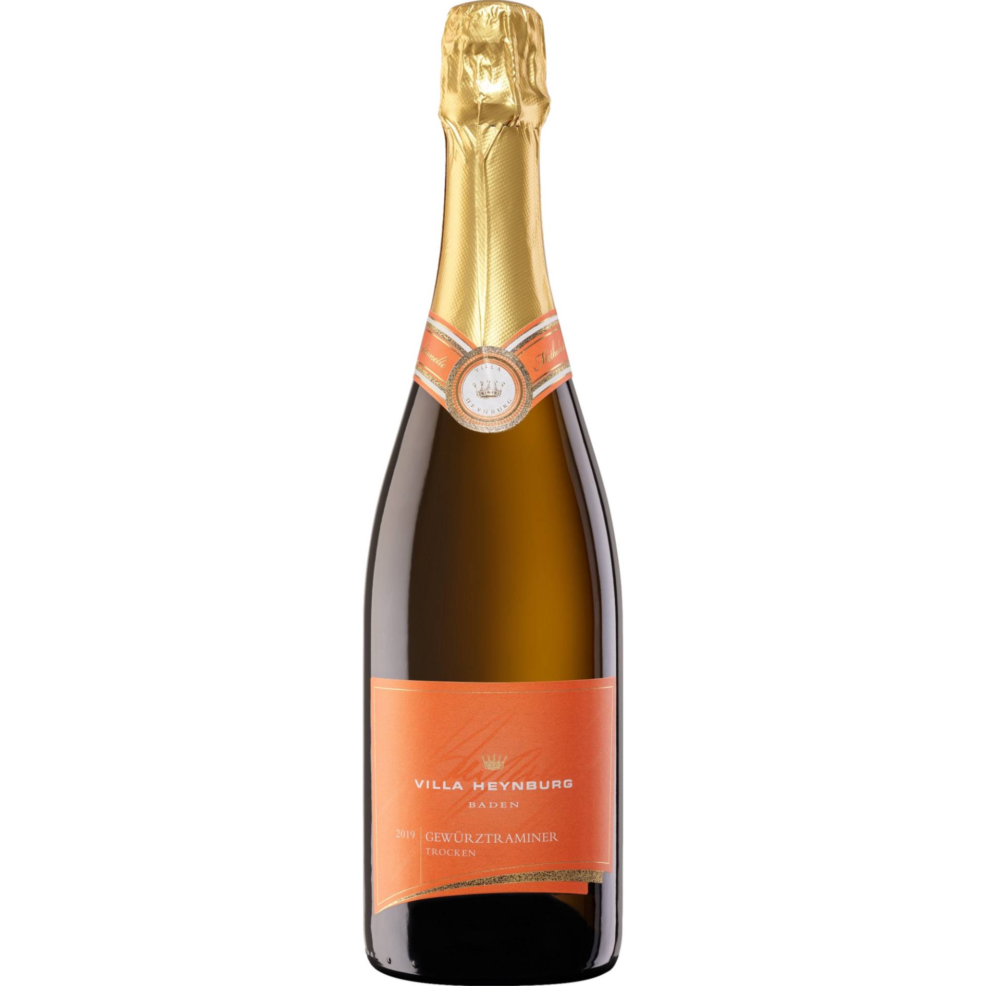 Villa Heynburg Gewürztraminer Sekt, Trocken, Baden, Baden, 2021, Schaumwein Villa Heynburg Gewürztraminer Sekt, Trocken, Baden, Baden, 2021, Schaumwein von Burgunderplatz 1, 77876 Oberkirch