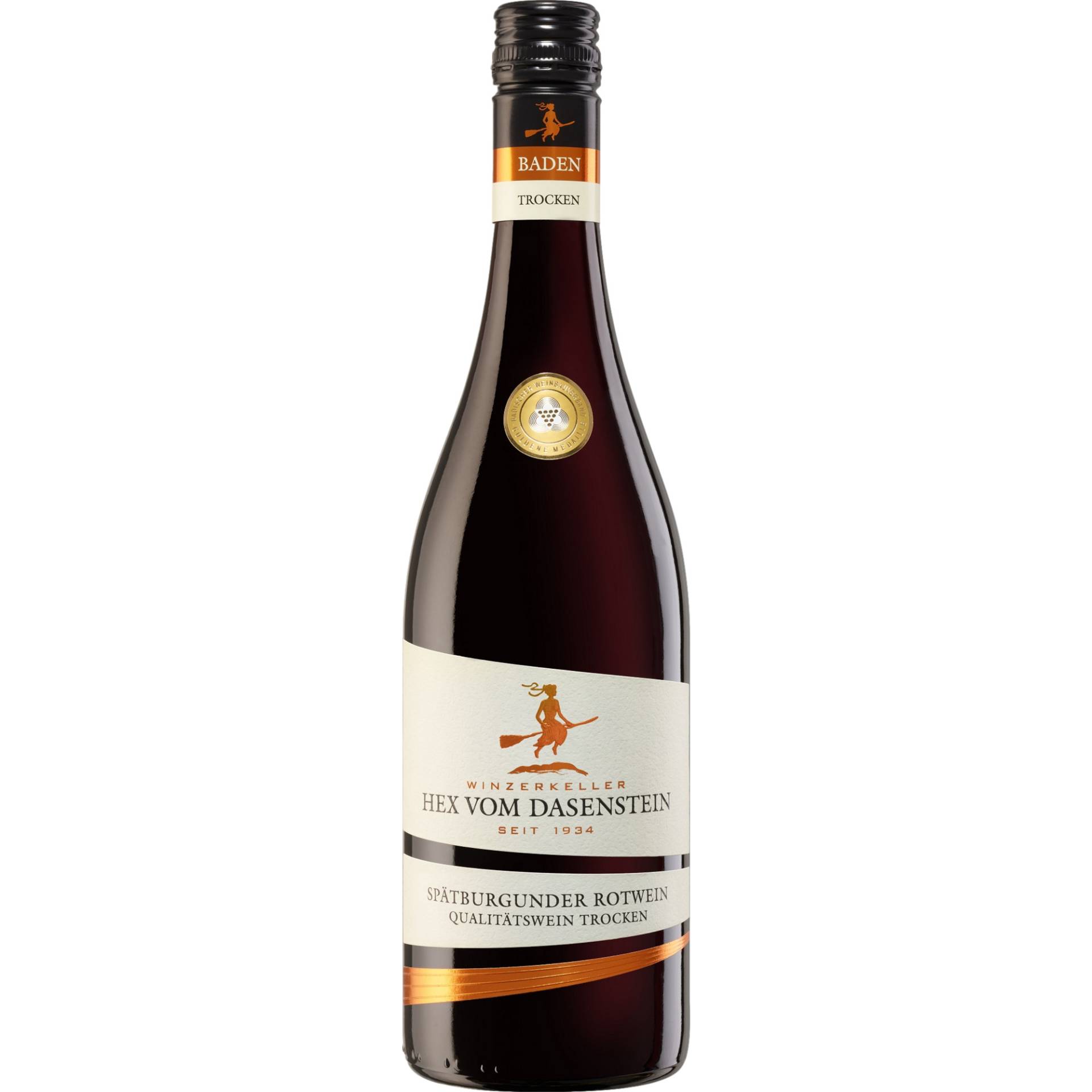 Winzerkeller Hex vom Dasenstein Spätburgunder QbA, Trocken, Baden, Baden, 2023, Rotwein Winzerkeller Hex vom Dasenstein Spätburgunder QbA, Trocken, Baden, Baden, 2023, Rotwein von Burgunderplatz 1, 77876 Oberkirch
