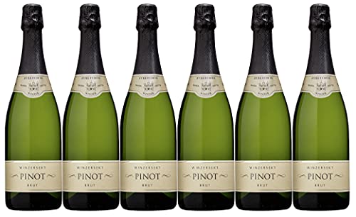 Burkheimer Winzer Schlossgarten Pinot Sekt brut traditionelle Flaschengärung/Naturkork (6 x 0,75L) von Burkheimer Winzer