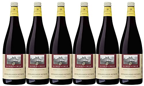 Burkheimer Winzer Spätburgunder Rotwein QW trocken (6 x 1,0L) von Burkheimer Winzer