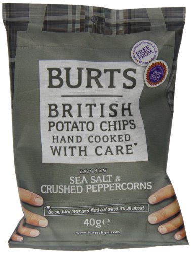 Burts Potato Chips Salt and Black Pepper 40 g (Pack of 20) von BURTS