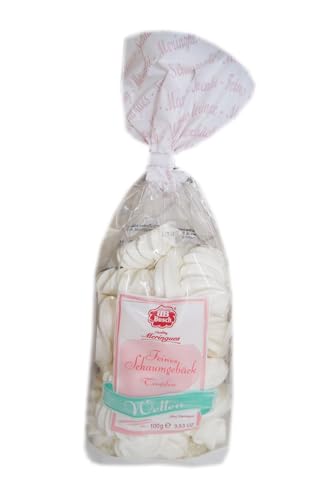 Busch Quality Meringues Wellen Weiß Feines Schaumgebäck, 100 g von Busch