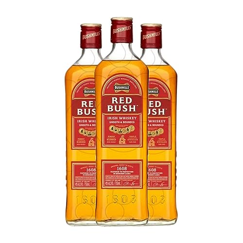 Whiskey Blended Bushmills Red Bush 70 cl (Schachtel mit 3 Flaschen von 70 cl) von Bushmills Distillery