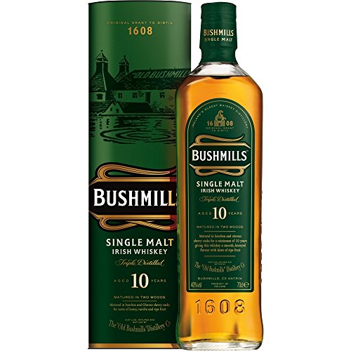Bushmills Single Malt Whiskey. 10Jahre, 40% 0,7L von Bushmills