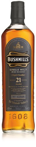Bushmills 21 Jahre Single Malt Irish Whiskey 40% 0,7l Whisky Flasche von Bushmills