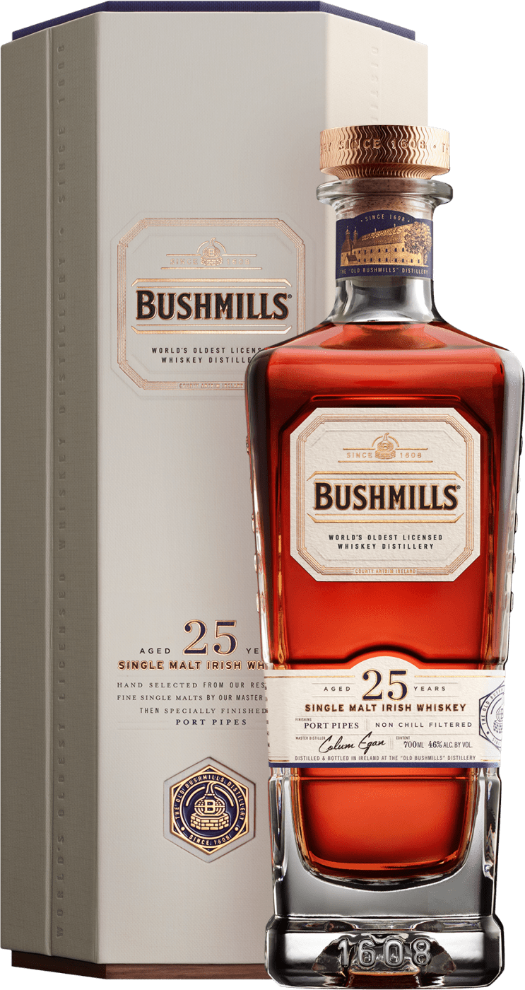 Bushmills 25 Years Old Single Malt Irish Whiskey