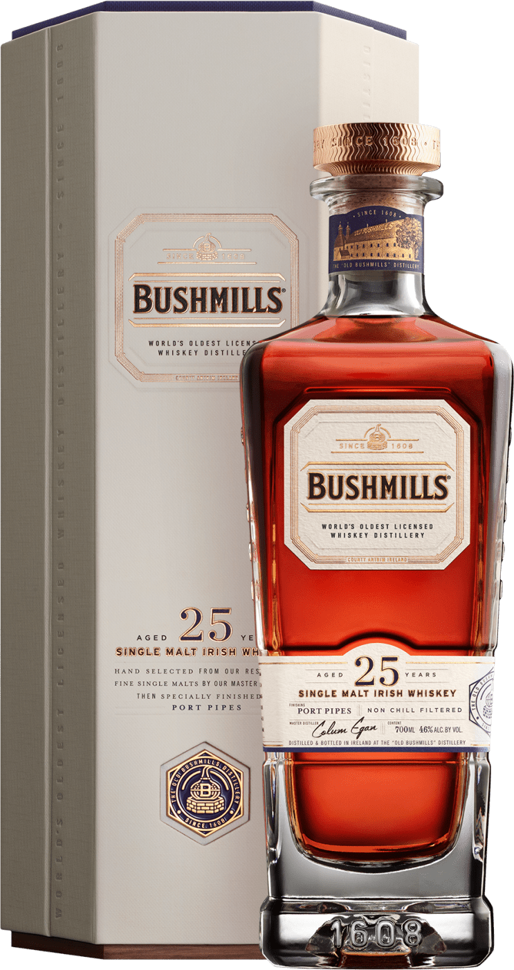 Bushmills 25 Years Old Single Malt Irish Whiskey Bushmills 25 Years Old Single Malt Irish Whiskey