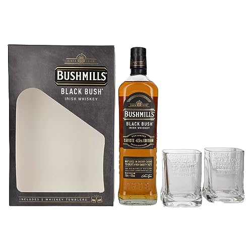 Bushmills Black Bush - Exclusive Caviste Edition - Special Edition mit 2 Gläsern - Irish Whiskey von Bushmills